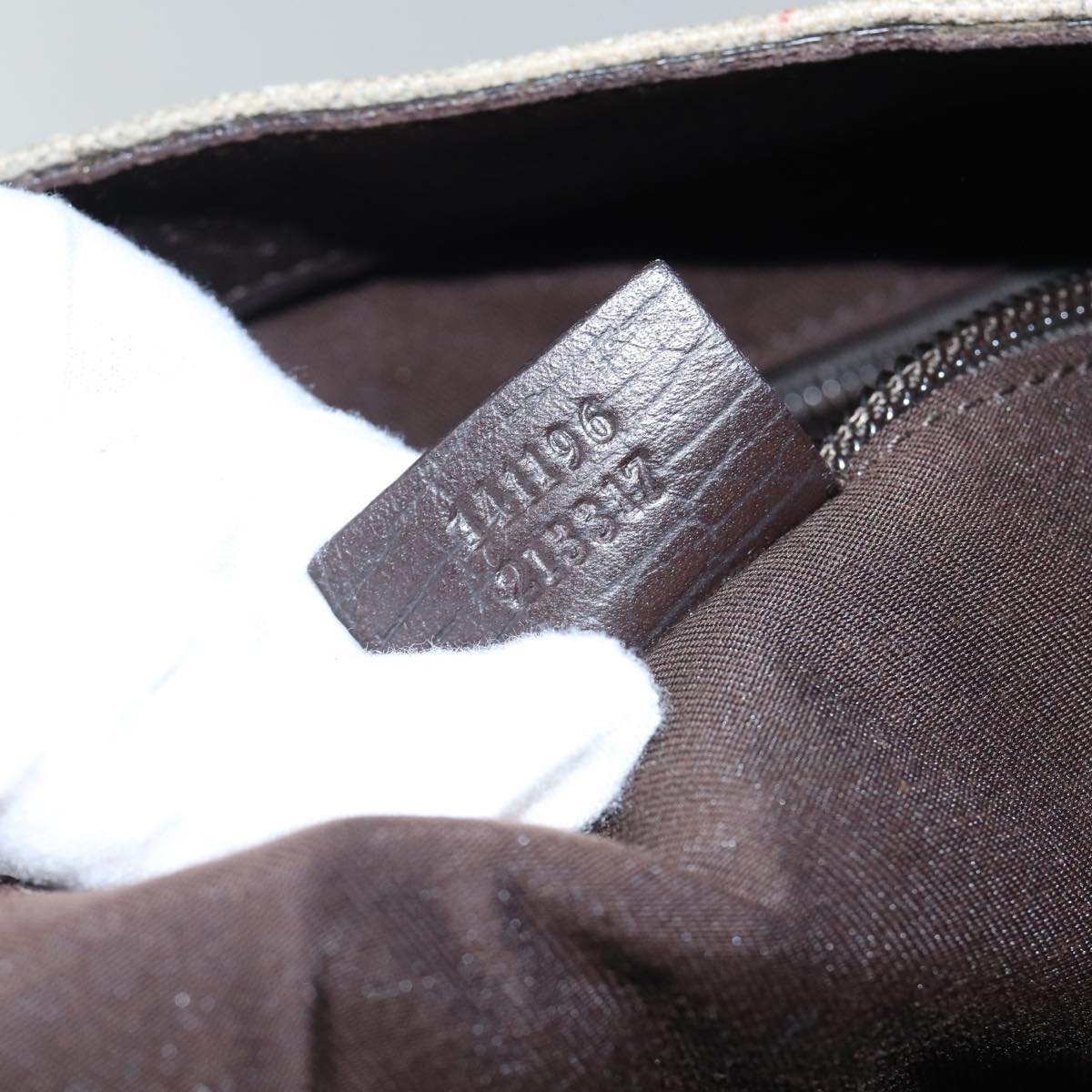 GUCCI GG Canvas Tote Bag Coated Canvas Beige Auth ac3262