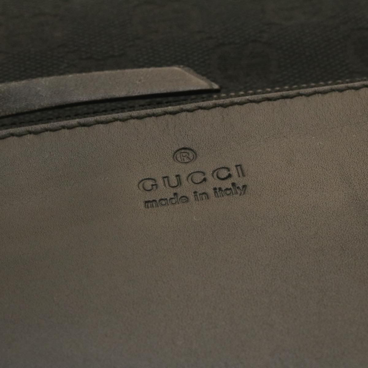 GUCCI GG Canvas Tote Bag Black ac596
