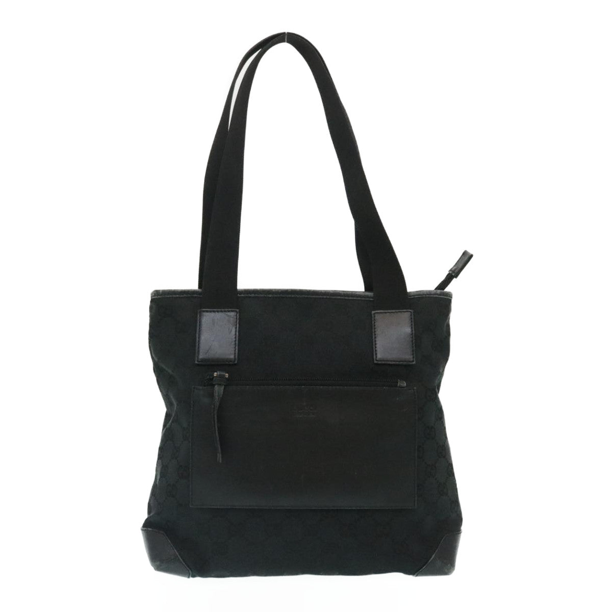 GUCCI GG Canvas Tote Bag Black ac596
