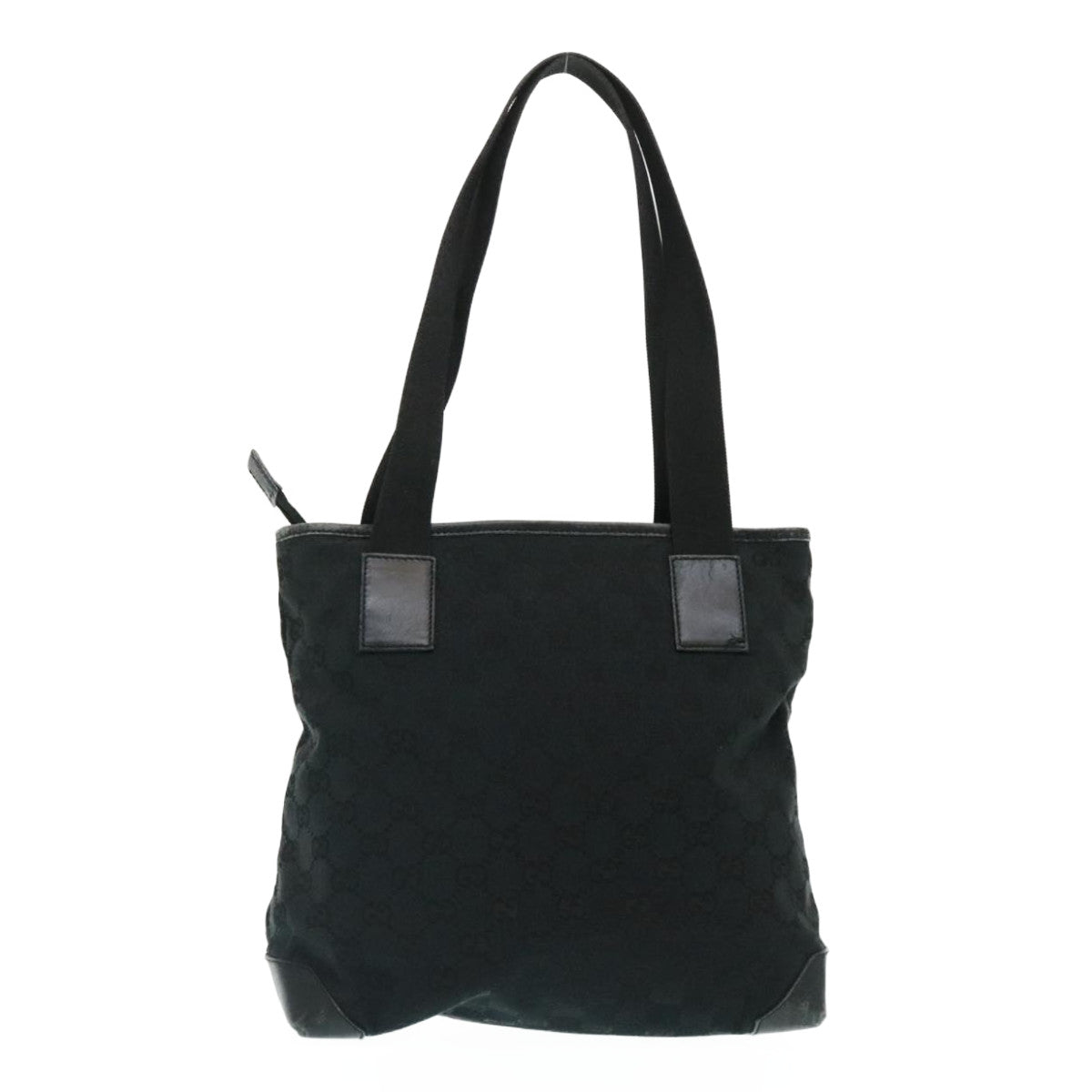 GUCCI GG Canvas Tote Bag Black ac596