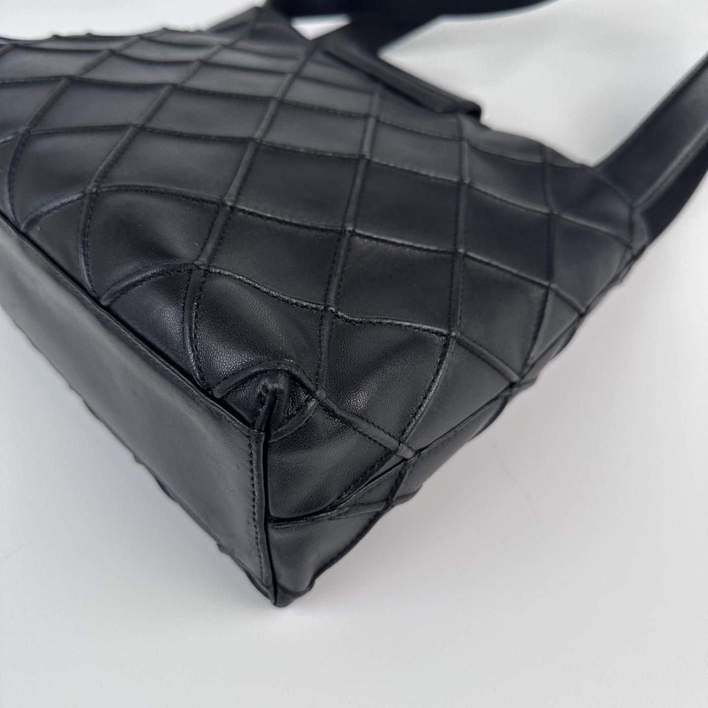 CHANEL | Bags | Chanelbicoloneturn Lock Leather Black Shoulder Bag MR