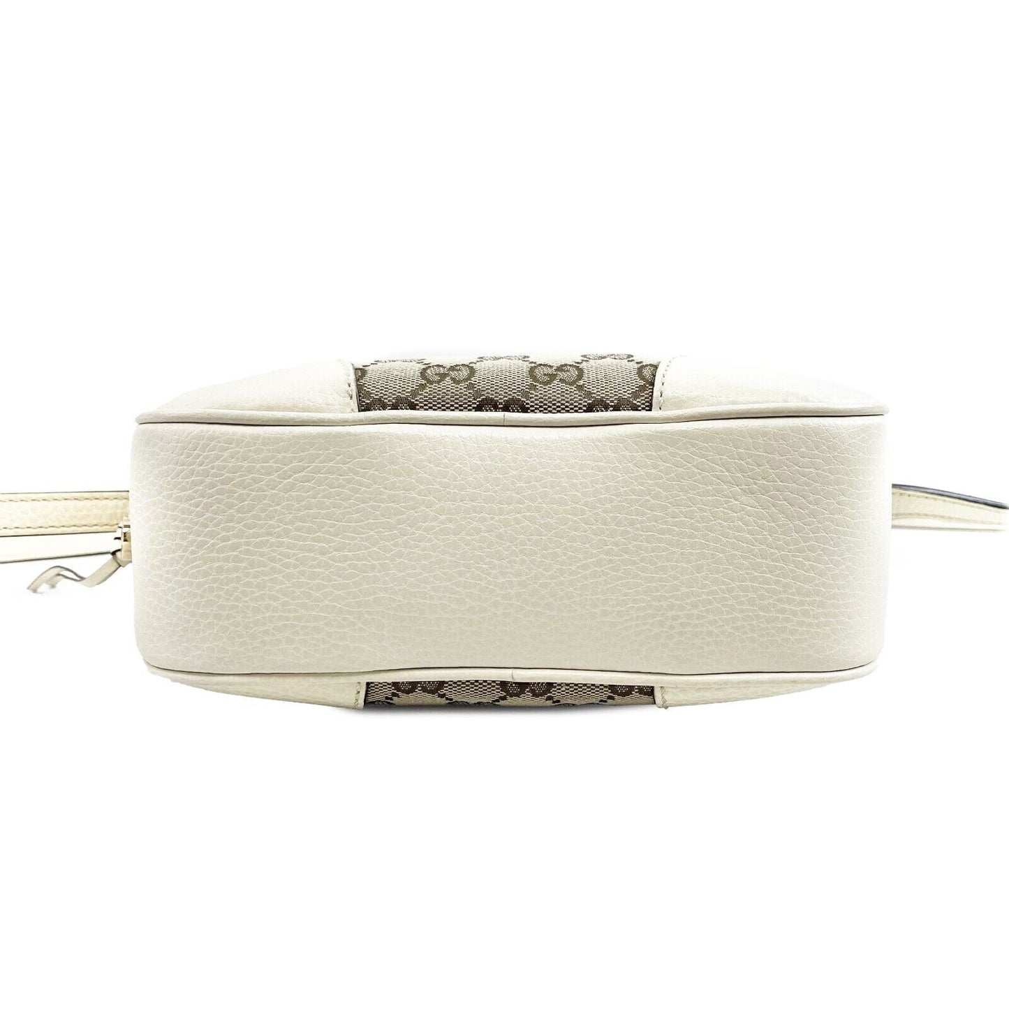 GUCCI Pristine Bree GG Canvas Ivory Disco Crossbody ssima Beige/White