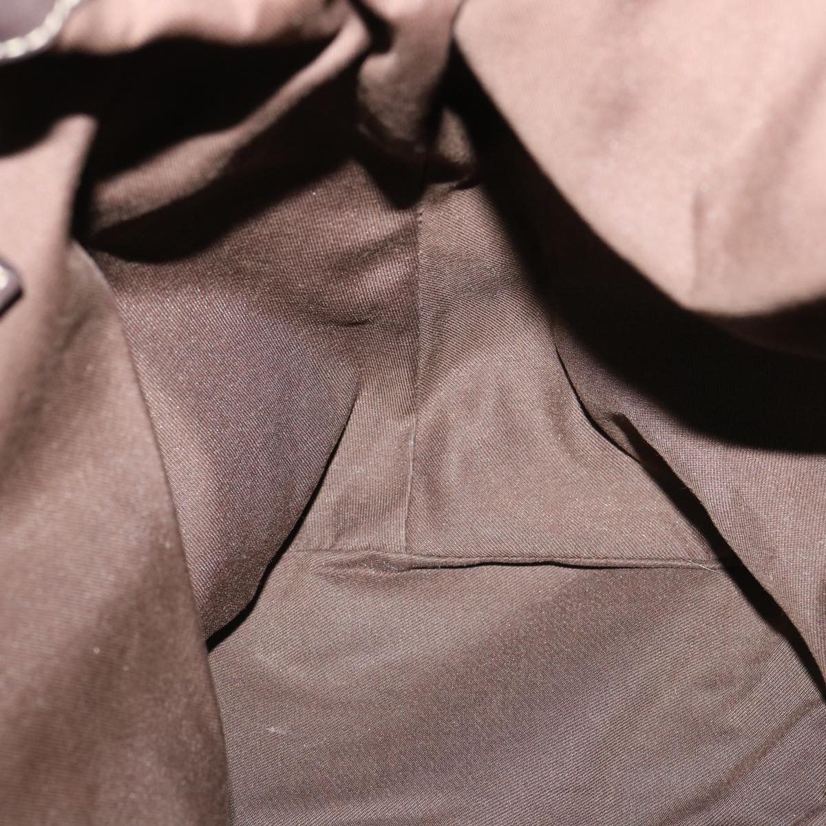 GUCCI GG Canvas Tote Bag Coated Canvas Beige Dark Brown am3623