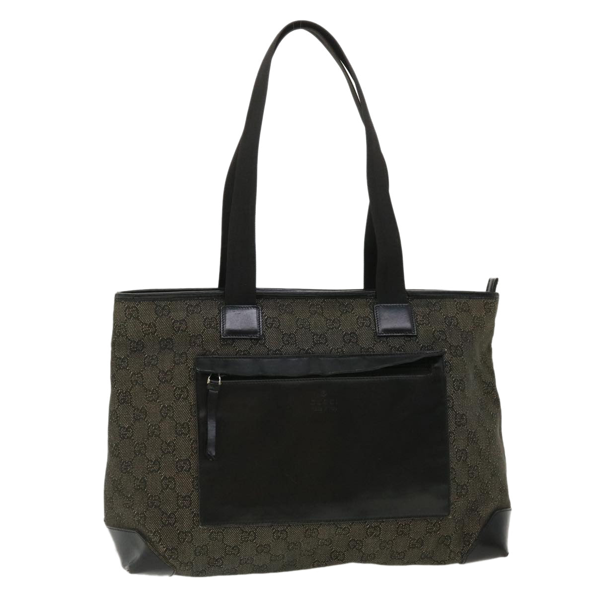 GUCCI GG Canvas Tote Bag Black 34339 am3809