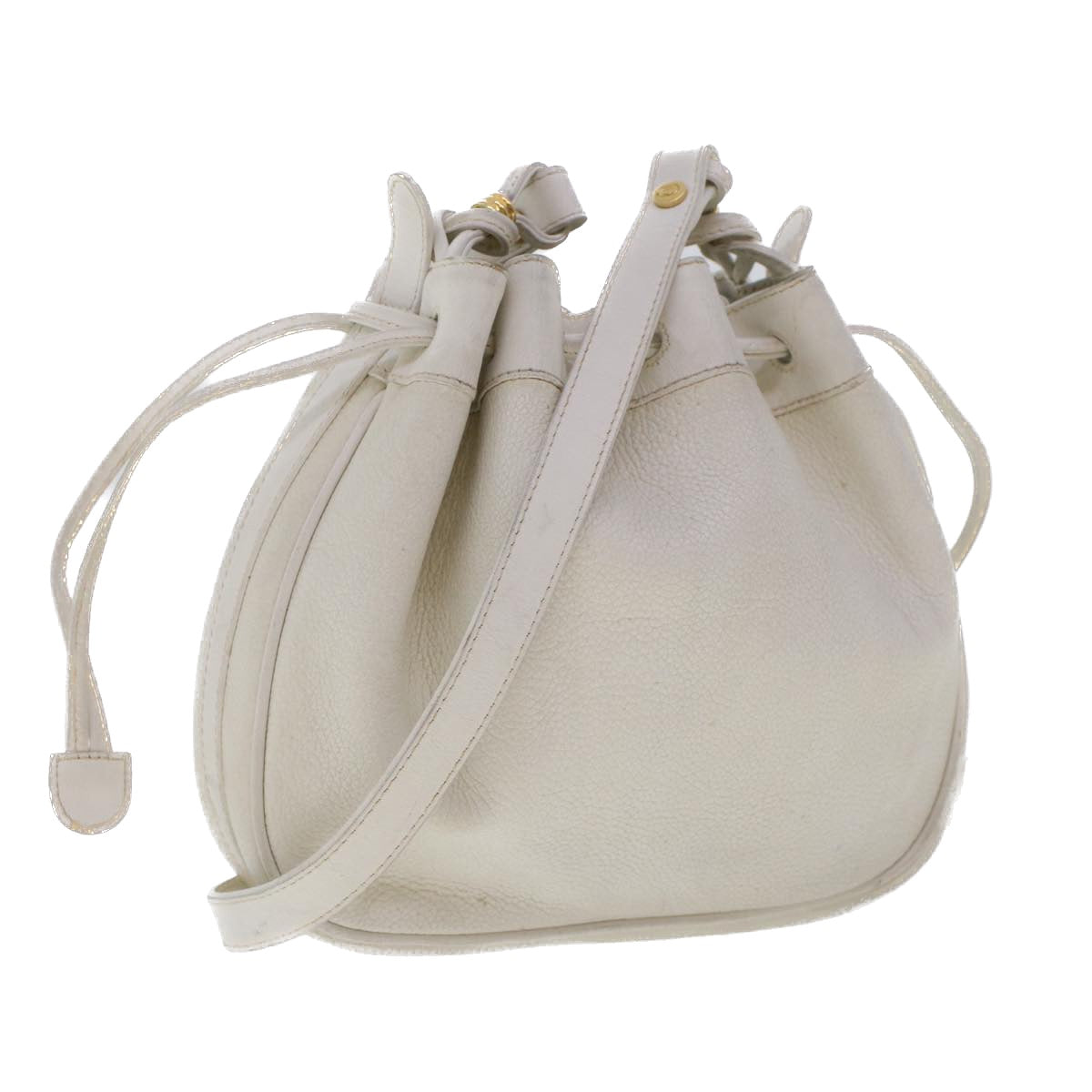 GUCCI Shoulder Bag Leather White am4457