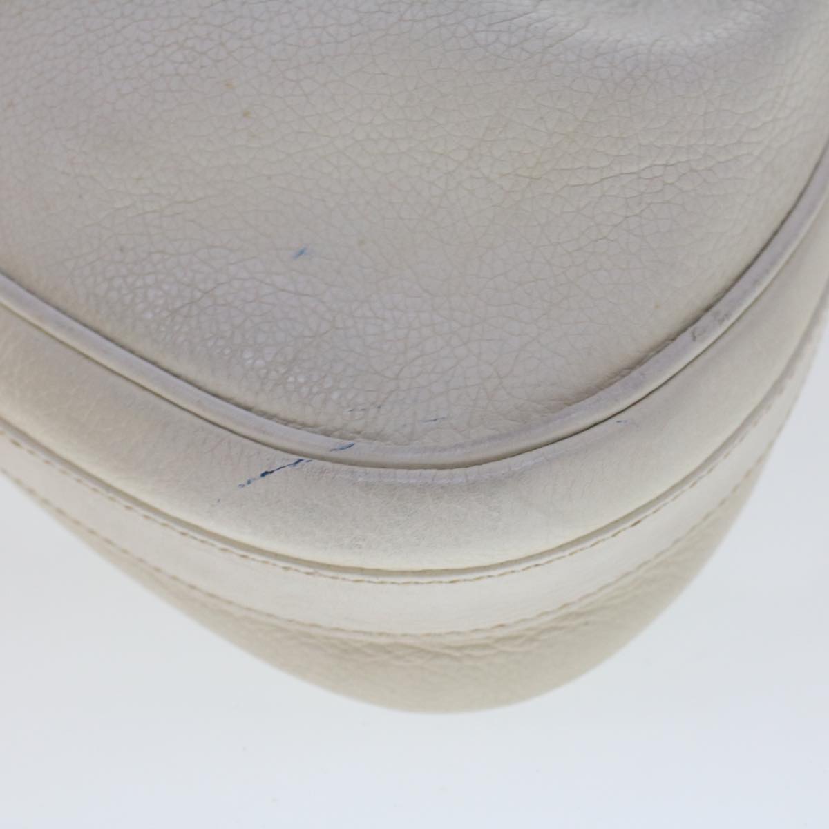 GUCCI Shoulder Bag Leather White am4457