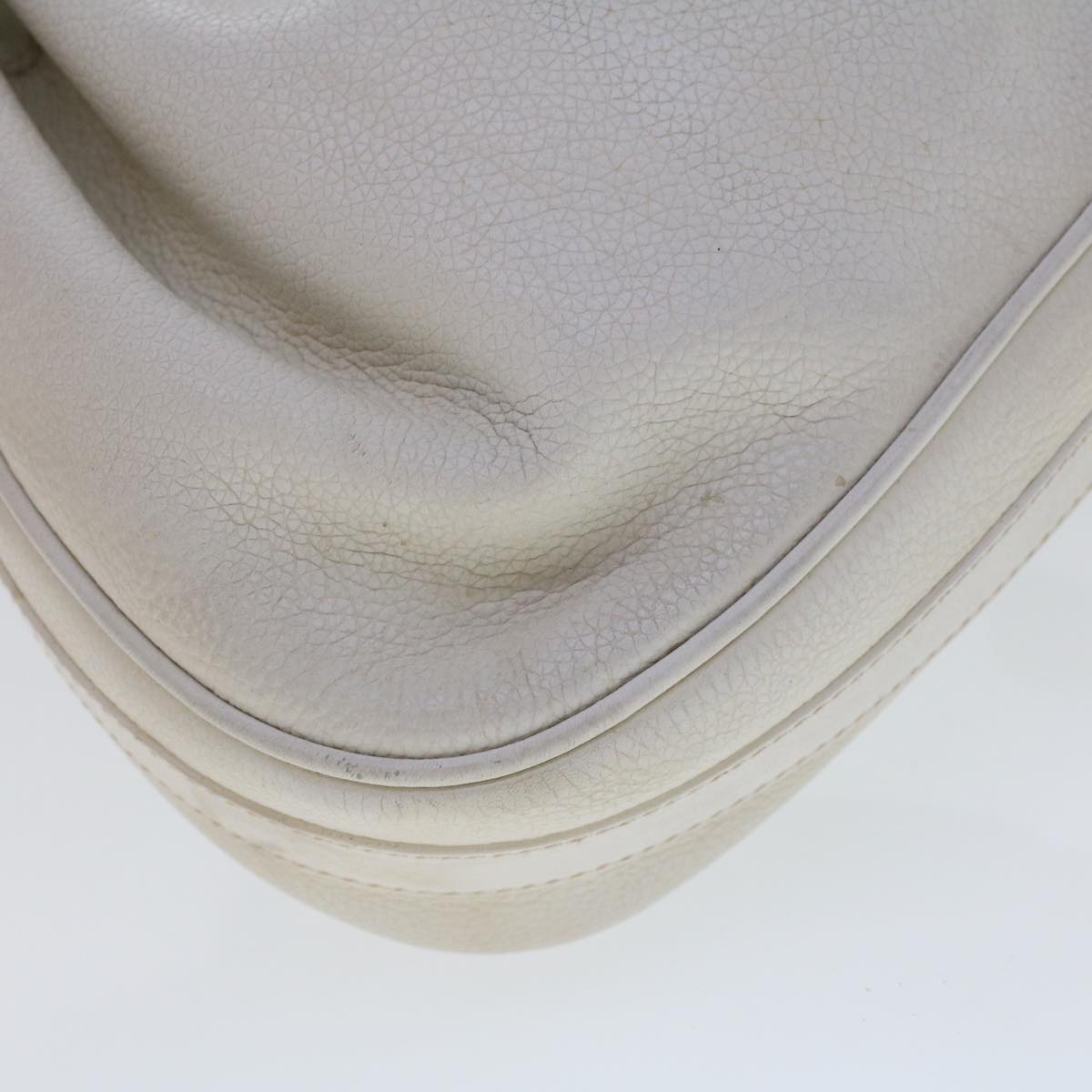 GUCCI Shoulder Bag Leather White am4457