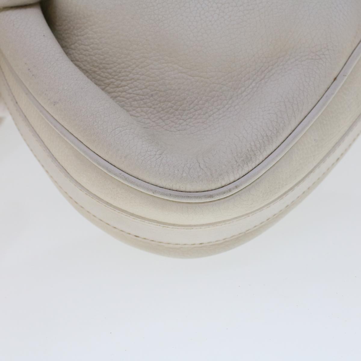 GUCCI Shoulder Bag Leather White am4457