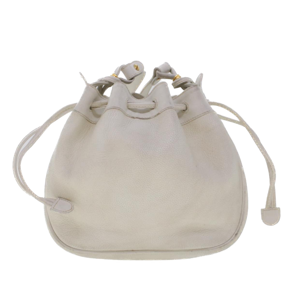 GUCCI Shoulder Bag Leather White am4457