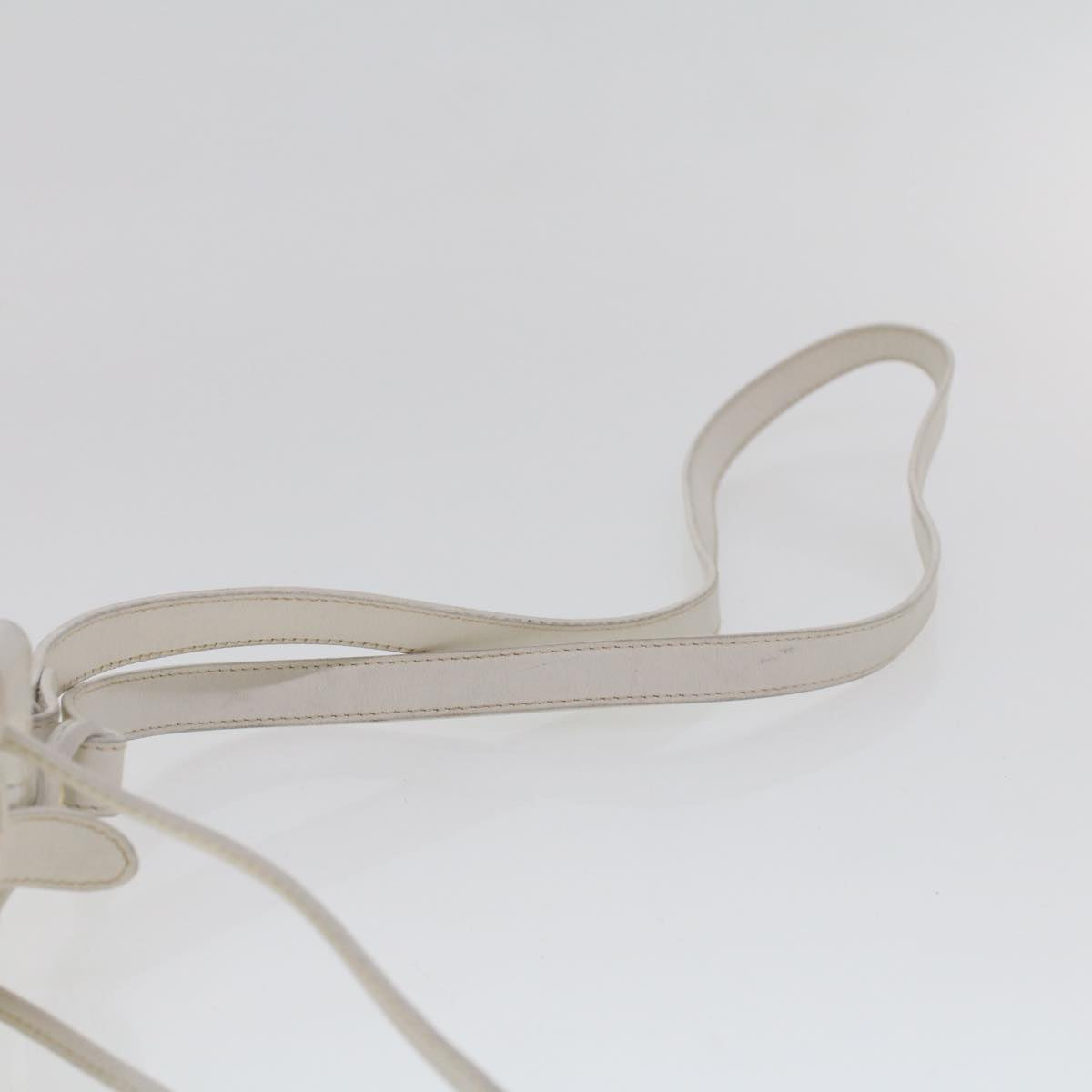 GUCCI Shoulder Bag Leather White am4457