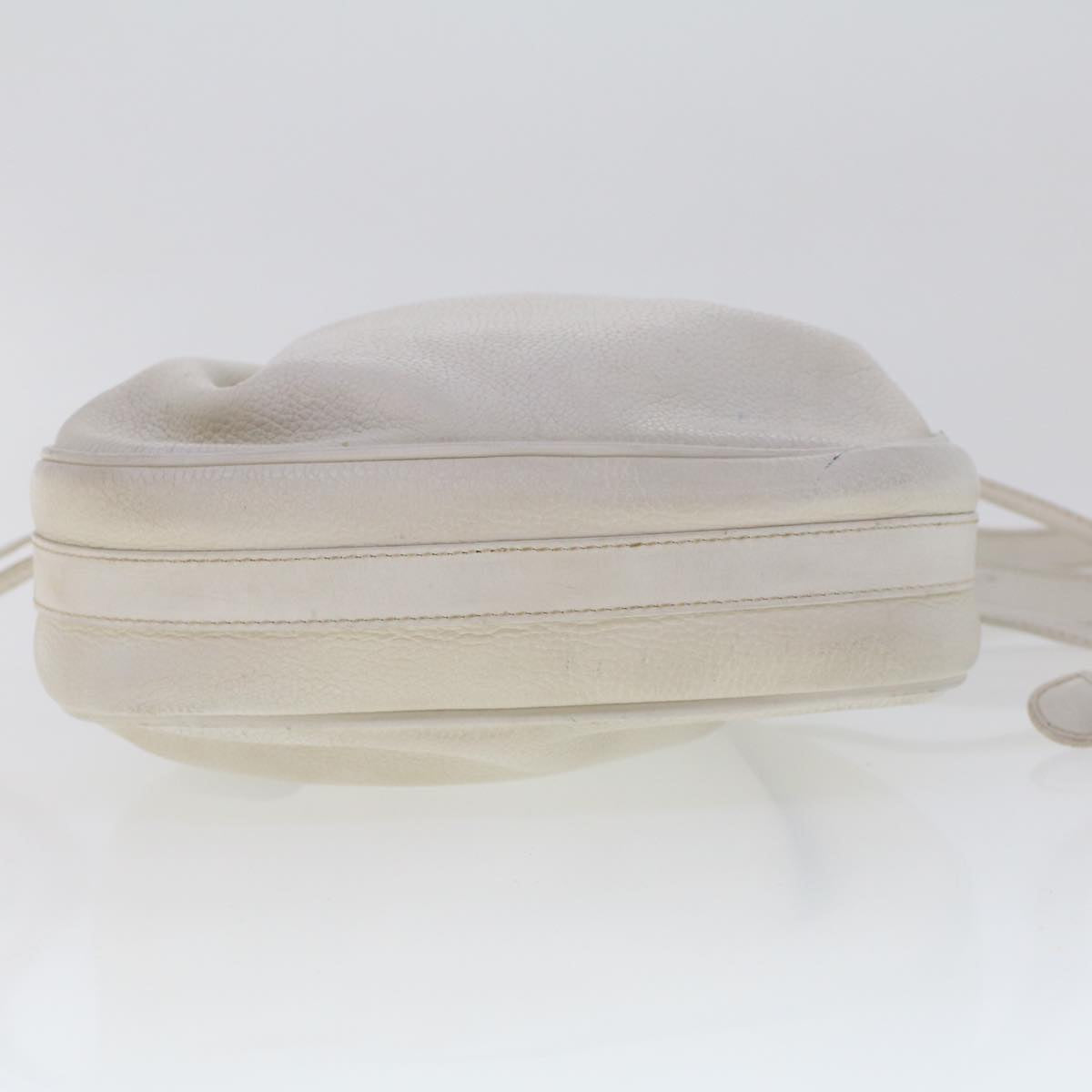 GUCCI Shoulder Bag Leather White am4457