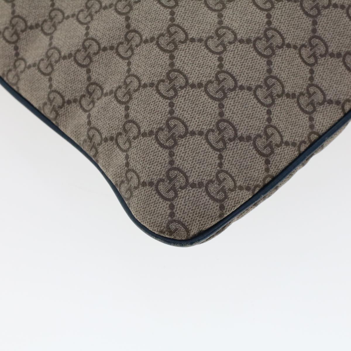 GUCCI GG Canvas Tote Bag PVC Leather Beige am4470