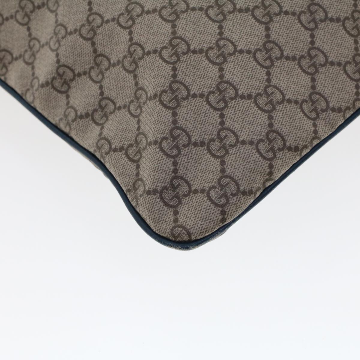 GUCCI GG Canvas Tote Bag PVC Leather Beige am4470