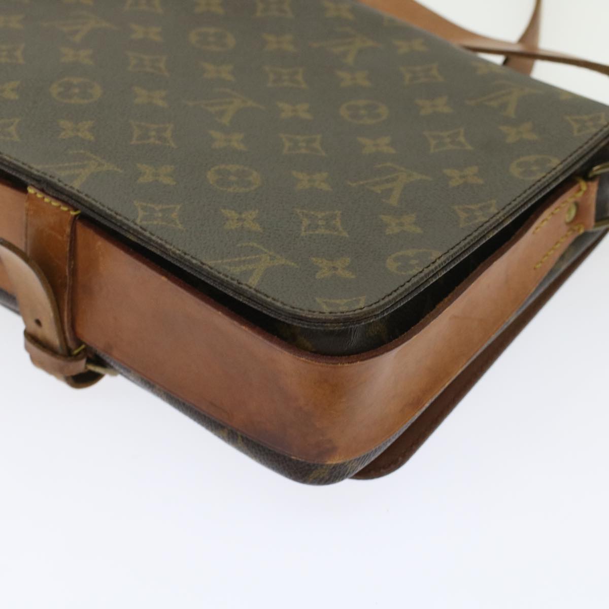 LOUIS VUITTON Monogram Cartouchiere GM Shoulder Bag M51252 LV am4526