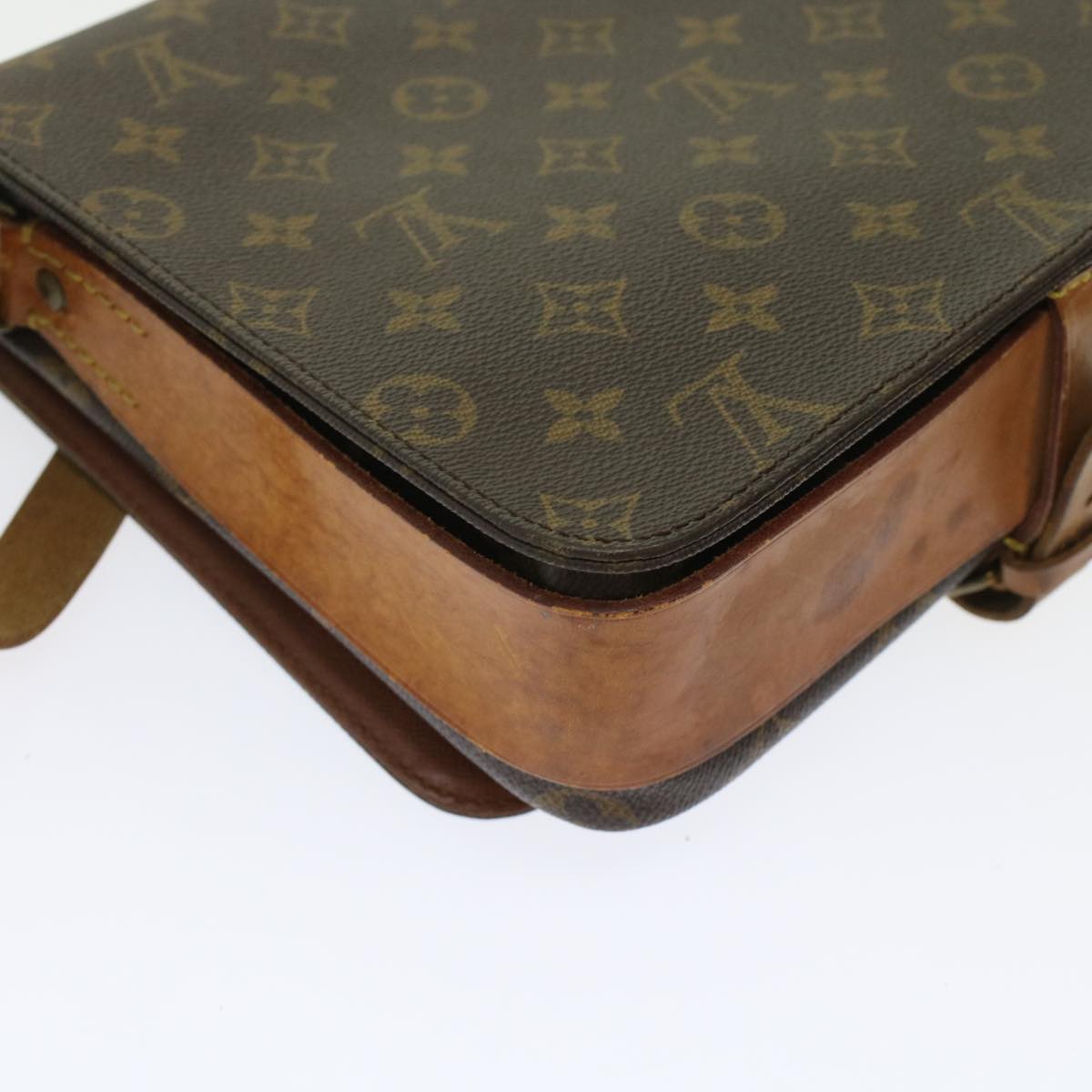 LOUIS VUITTON Monogram Cartouchiere GM Shoulder Bag M51252 LV am4526