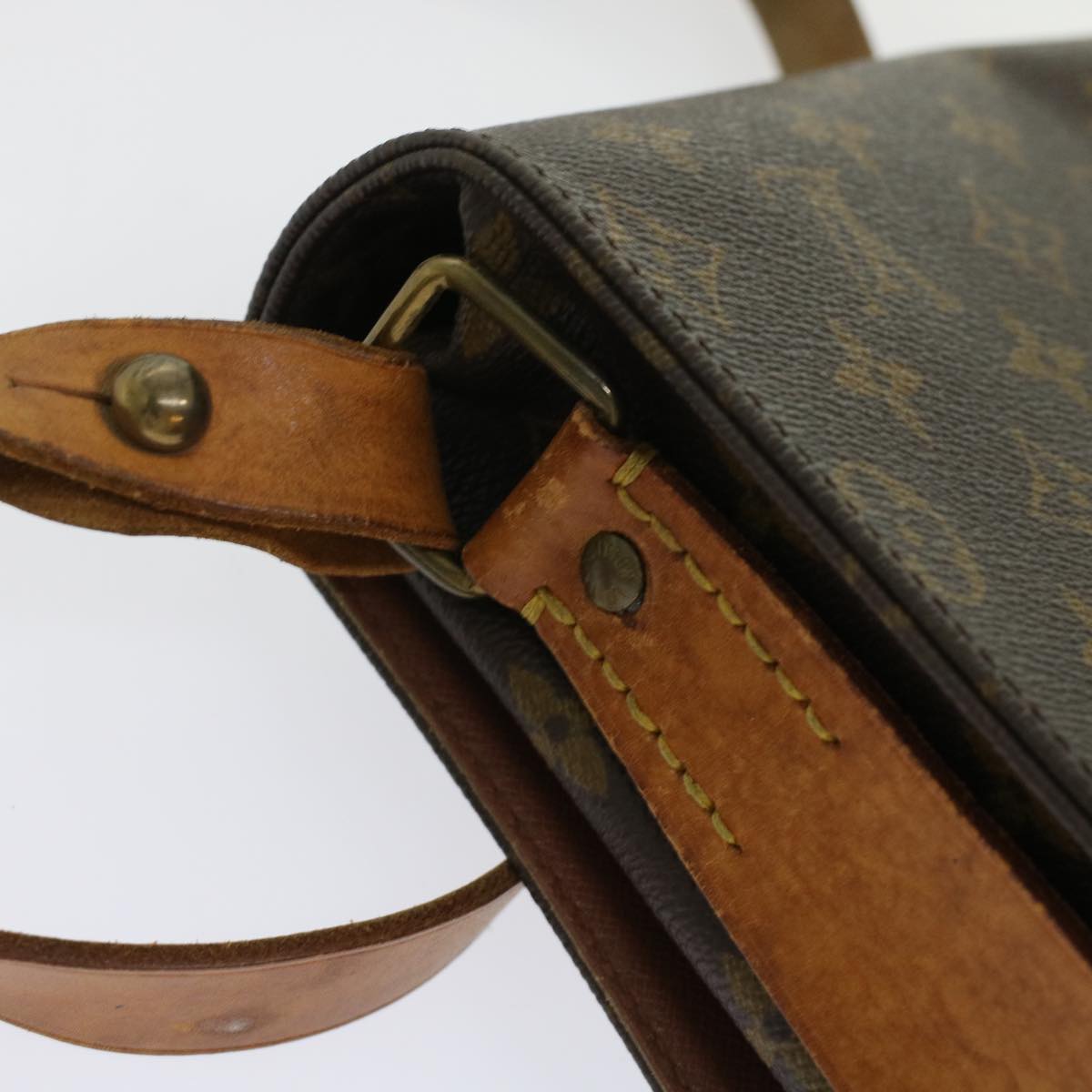 LOUIS VUITTON Monogram Cartouchiere GM Shoulder Bag M51252 LV am4526
