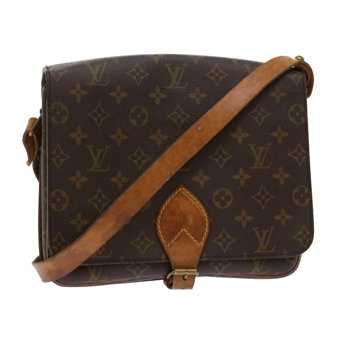 LOUIS VUITTON Monogram Cartouchiere GM Shoulder Bag M51252 LV am4526