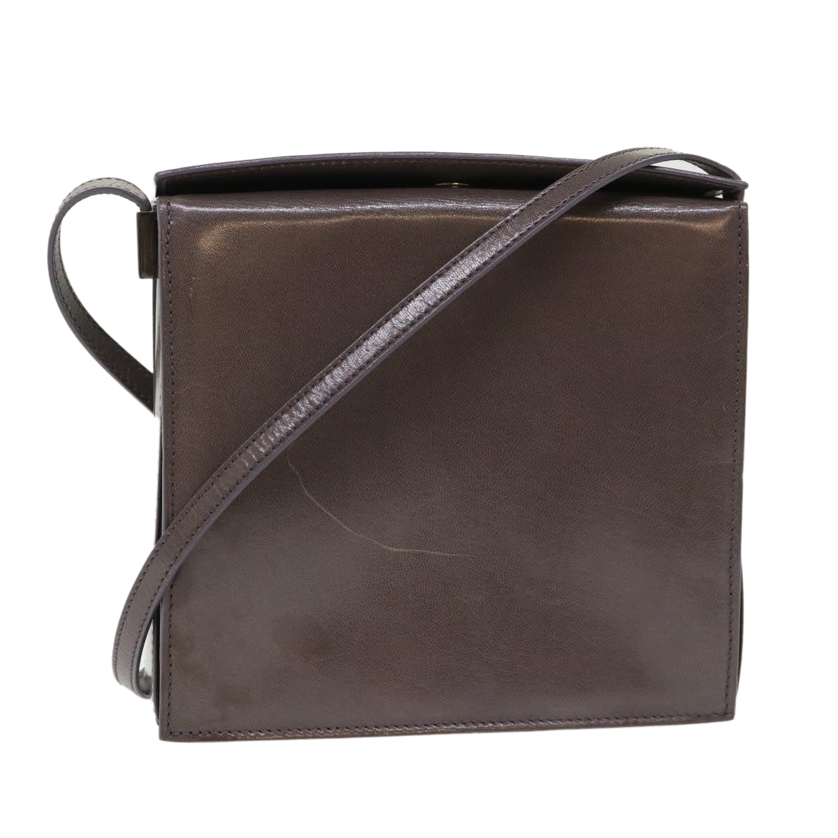 GUCCI Shoulder Bag Leather Outlet Gray 007.2014/3444 am4648