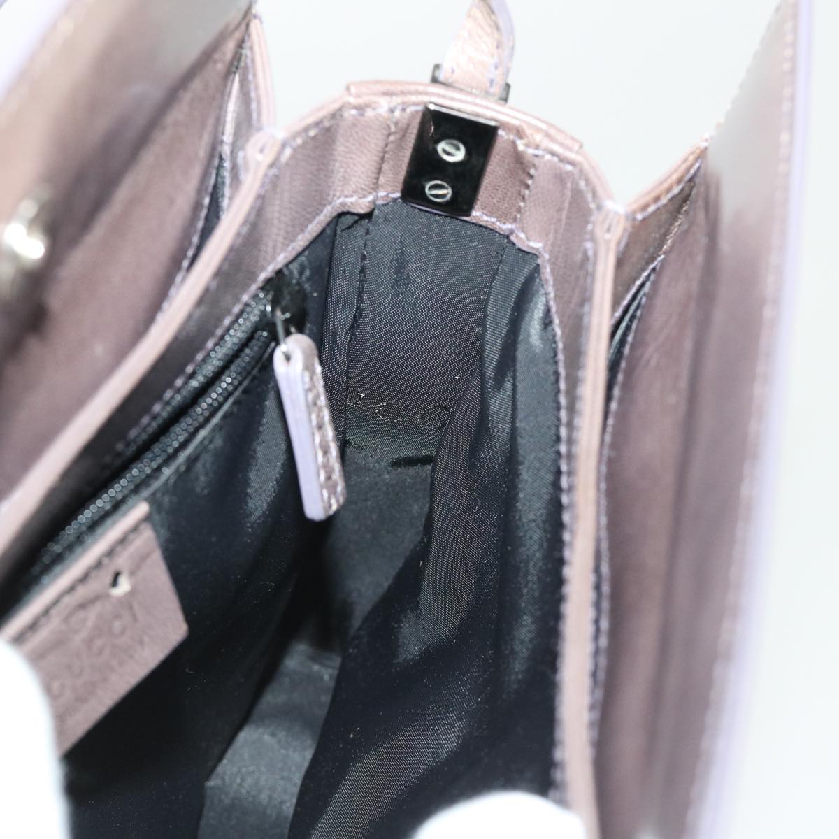 GUCCI Shoulder Bag Leather Outlet Gray 007.2014/3444 am4648