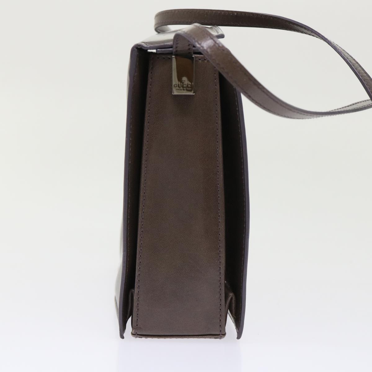 GUCCI Shoulder Bag Leather Outlet Gray 007.2014/3444 am4648