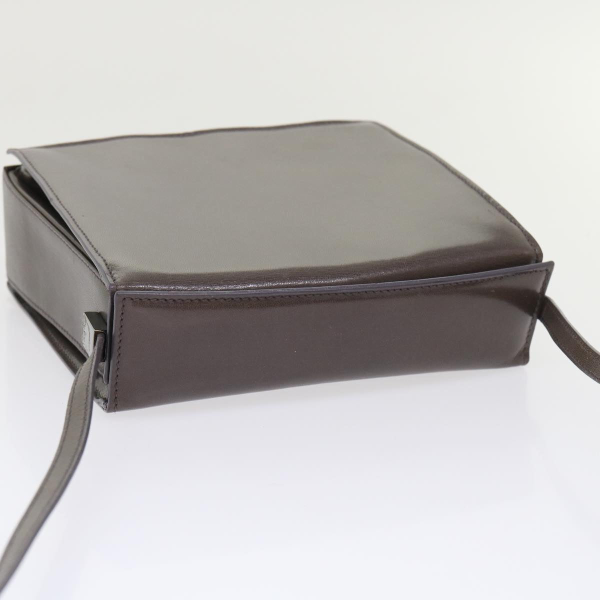 GUCCI Shoulder Bag Leather Outlet Gray 007.2014/3444 am4648