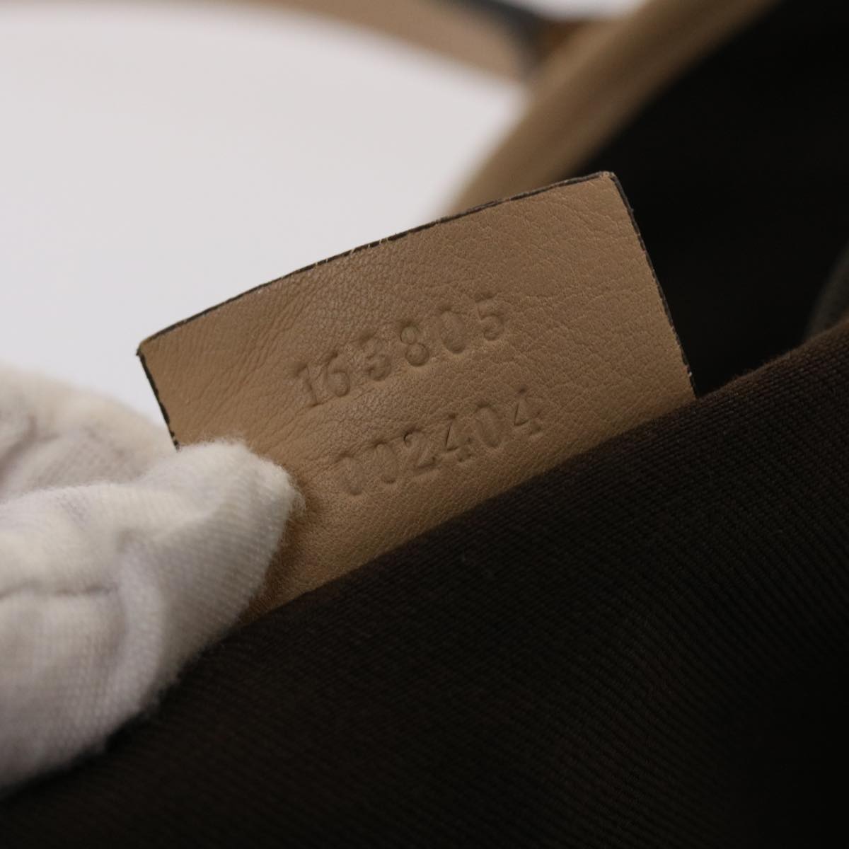 GUCCI GG Canvas Tote Bag Leather Beige 163805 am4729
