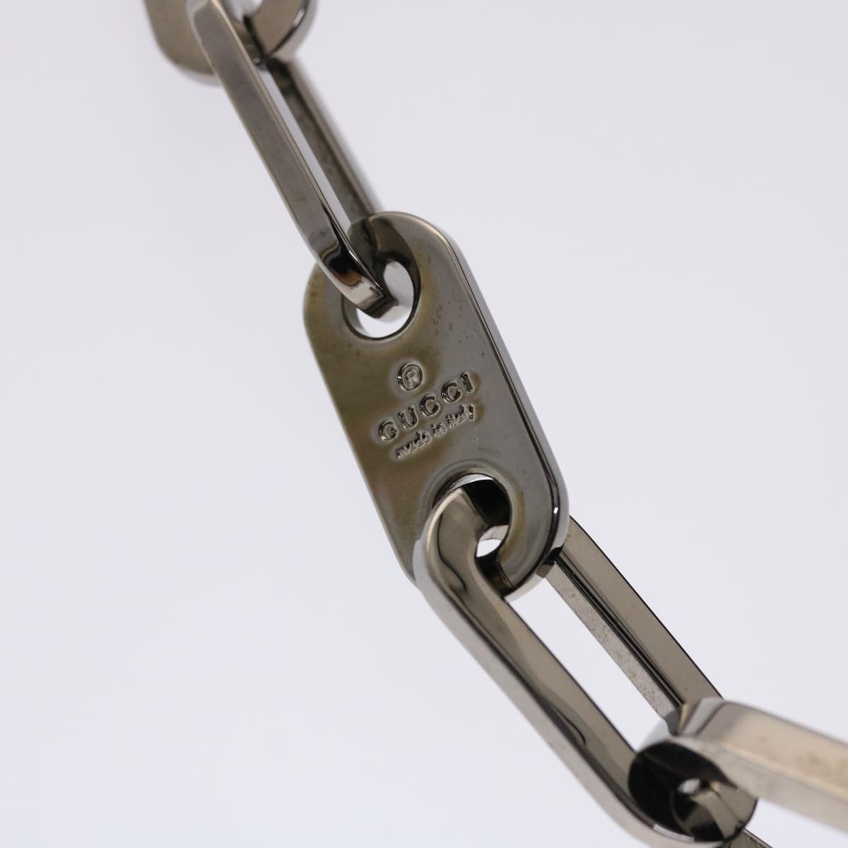 GUCCI Chain Shoulder Bag Velor Black 0013829 am4747