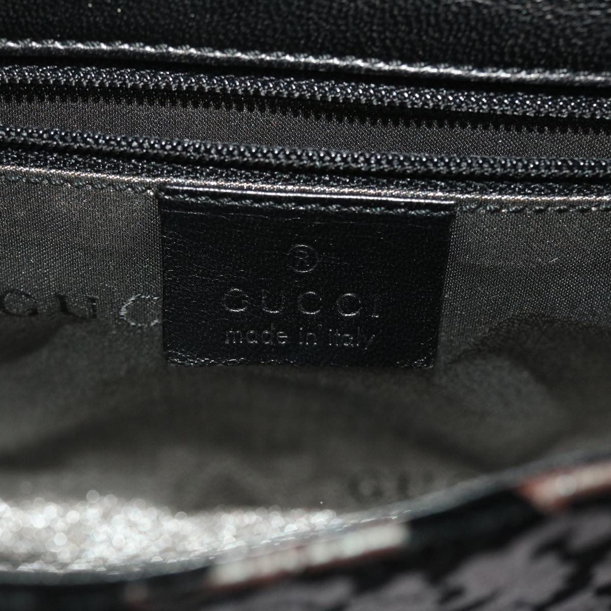 GUCCI Chain Shoulder Bag Velor Black 0013829 am4747