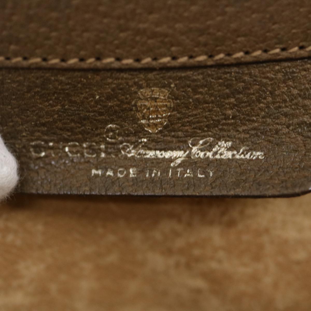 GUCCI Web Sherry Line GG Canvas Shoulder Bag Beige Red Green ar6721