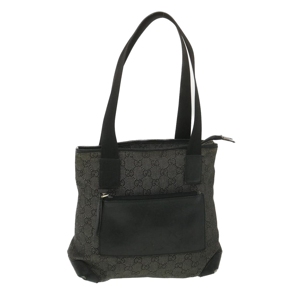 GUCCI GG Canvas Tote Bag Black 28893 ar8950