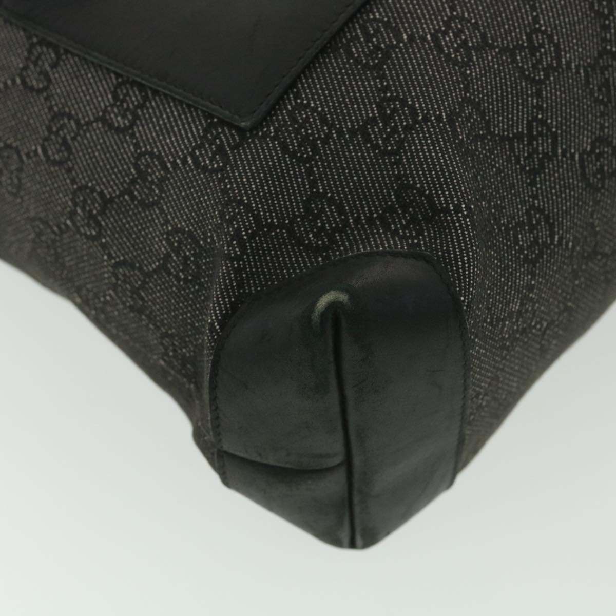 GUCCI GG Canvas Tote Bag Black 28893 ar8950