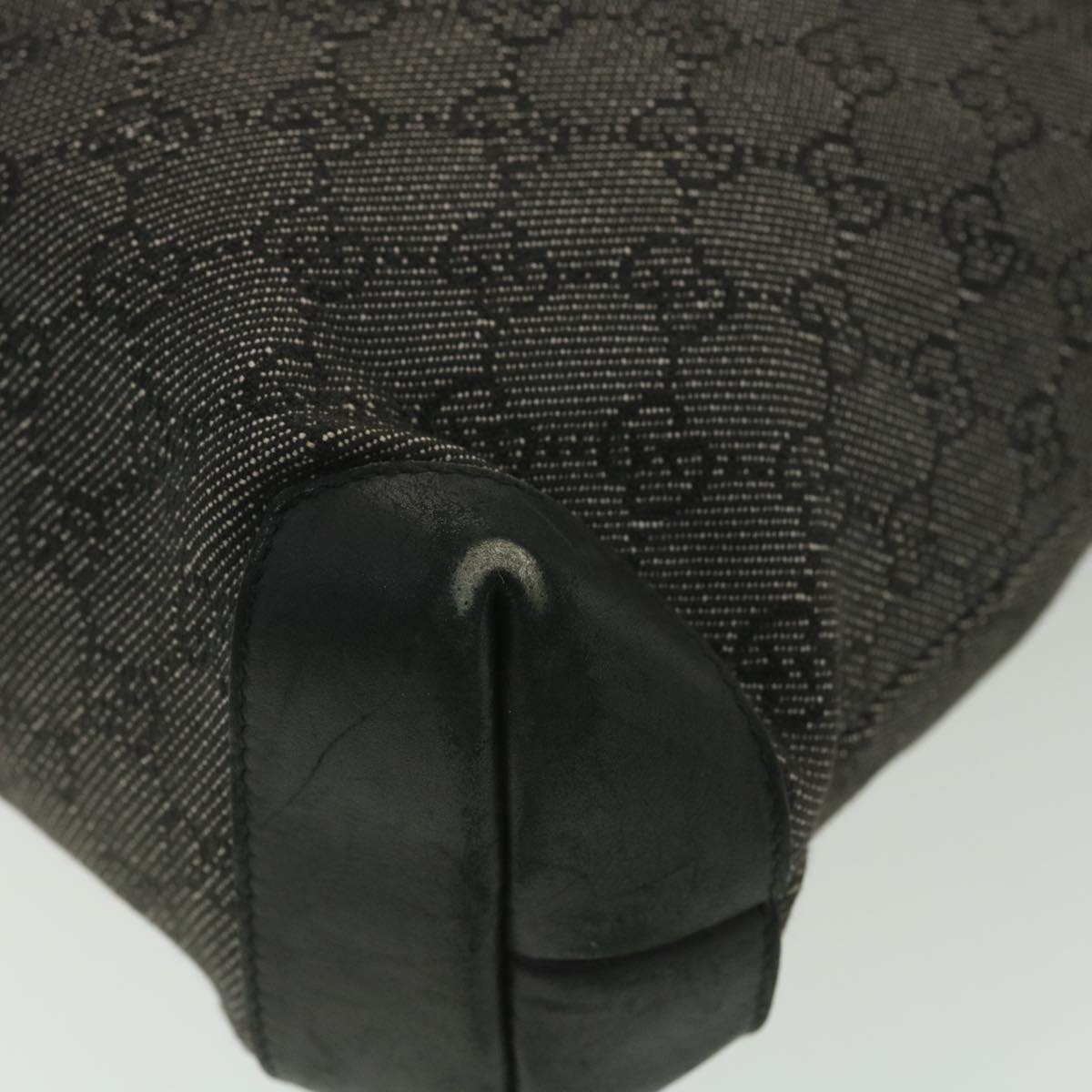 GUCCI GG Canvas Tote Bag Black 28893 ar8950