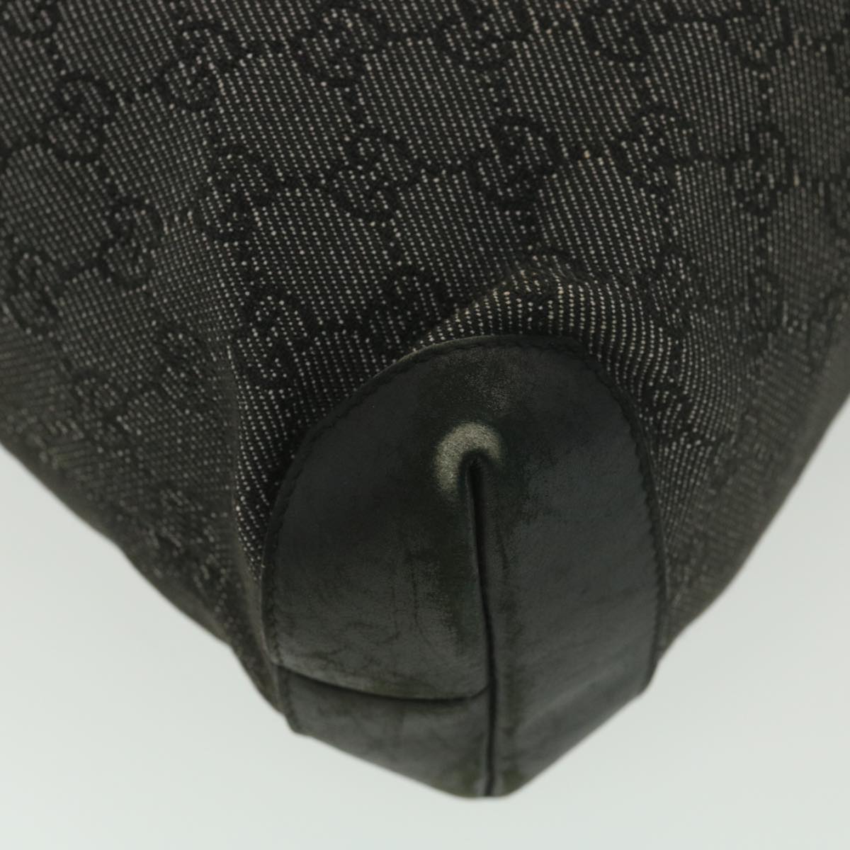 GUCCI GG Canvas Tote Bag Black 28893 ar8950