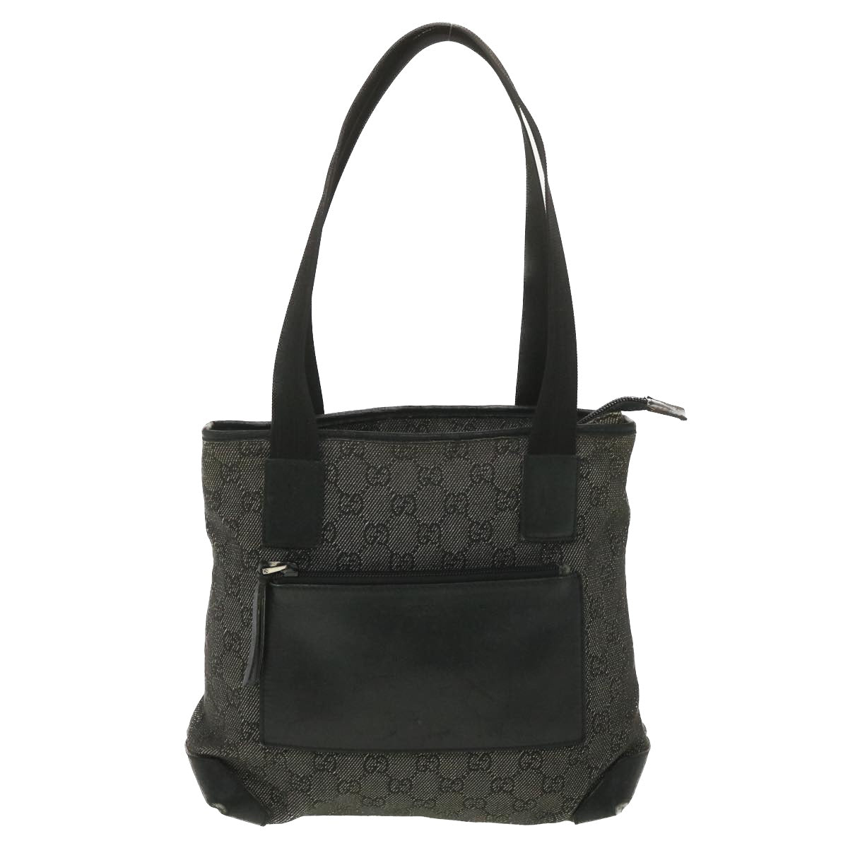 GUCCI GG Canvas Tote Bag Black 28893 ar8950