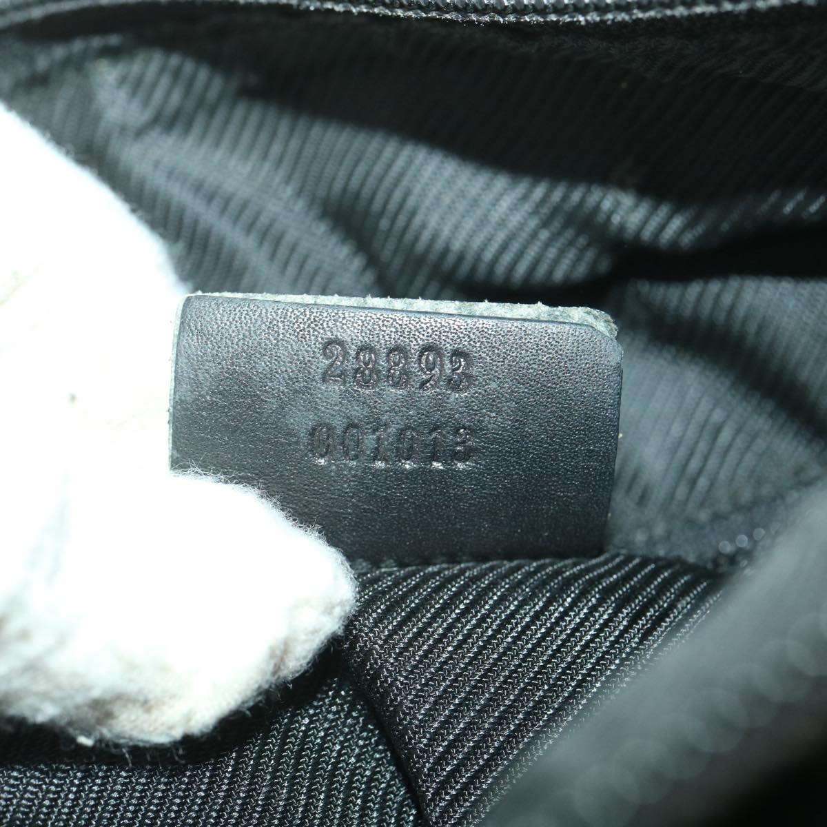GUCCI GG Canvas Tote Bag Black 28893 ar8950