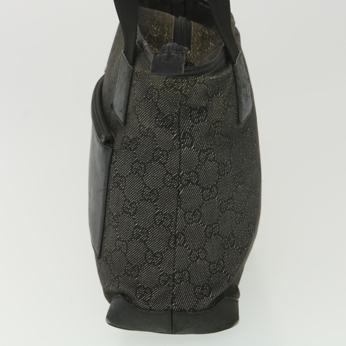 GUCCI GG Canvas Tote Bag Black 28893 ar8950