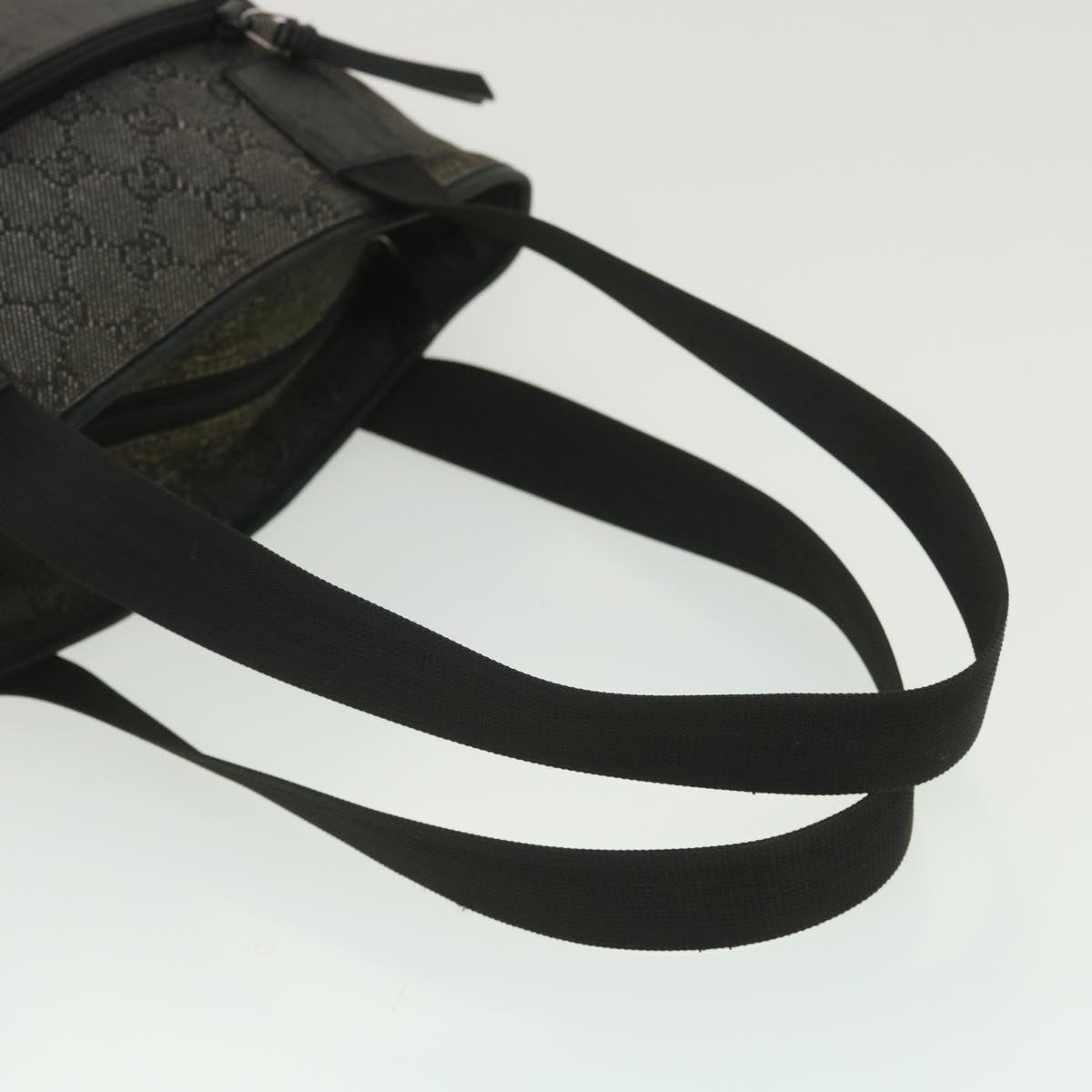 GUCCI GG Canvas Tote Bag Black 28893 ar8950