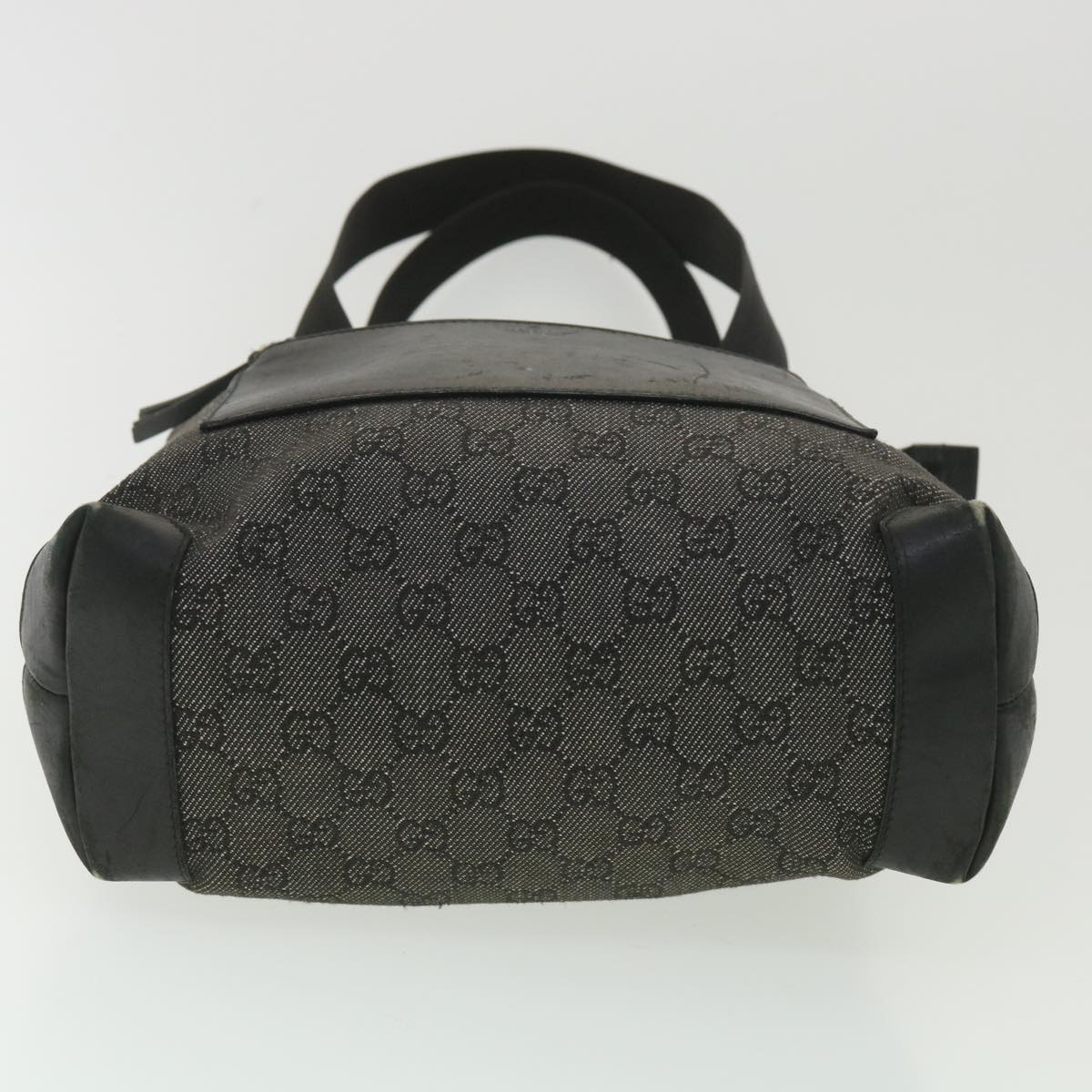GUCCI GG Canvas Tote Bag Black 28893 ar8950