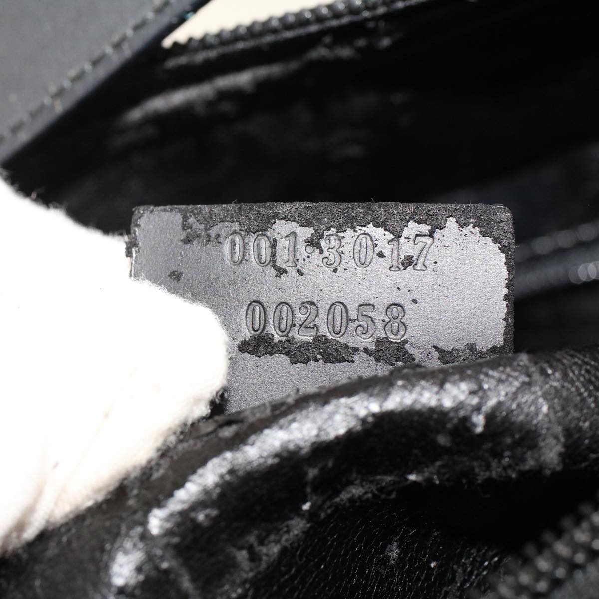 GUCCI Shoulder Bag Leather Black 001.3017 ar9877B