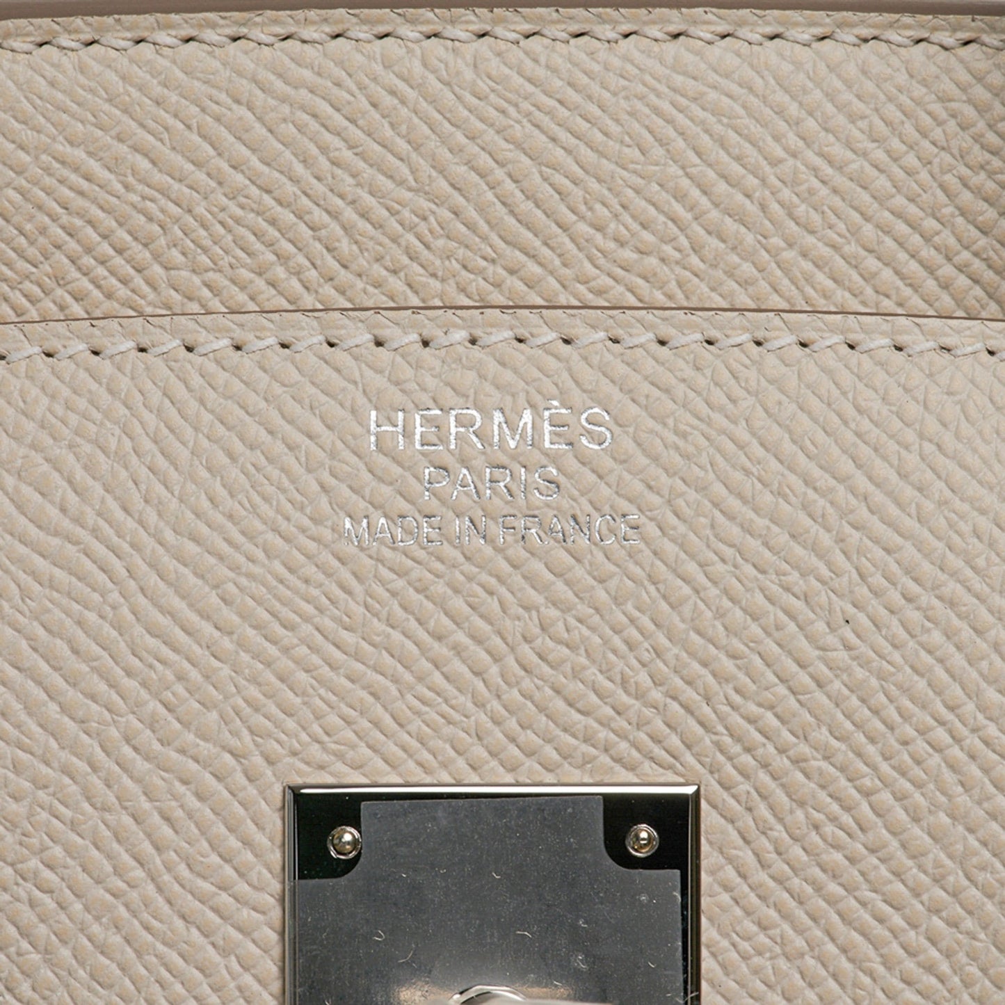 Hermes Birkin 35 Bag Craie Epsom Palladium Hardware