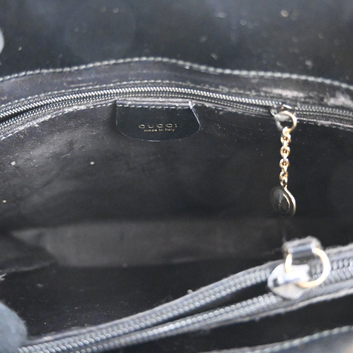 Gucci Logo Shoulder Bag Handbag Patent