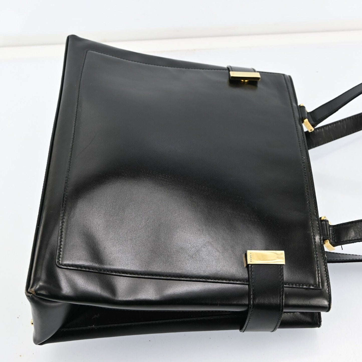 Gucci Logo Shoulder Bag Handbag Patent