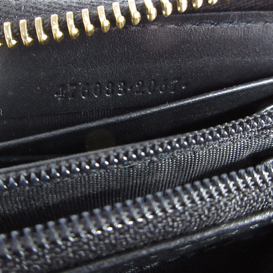 Gucci Zip Around Long Wallet Black