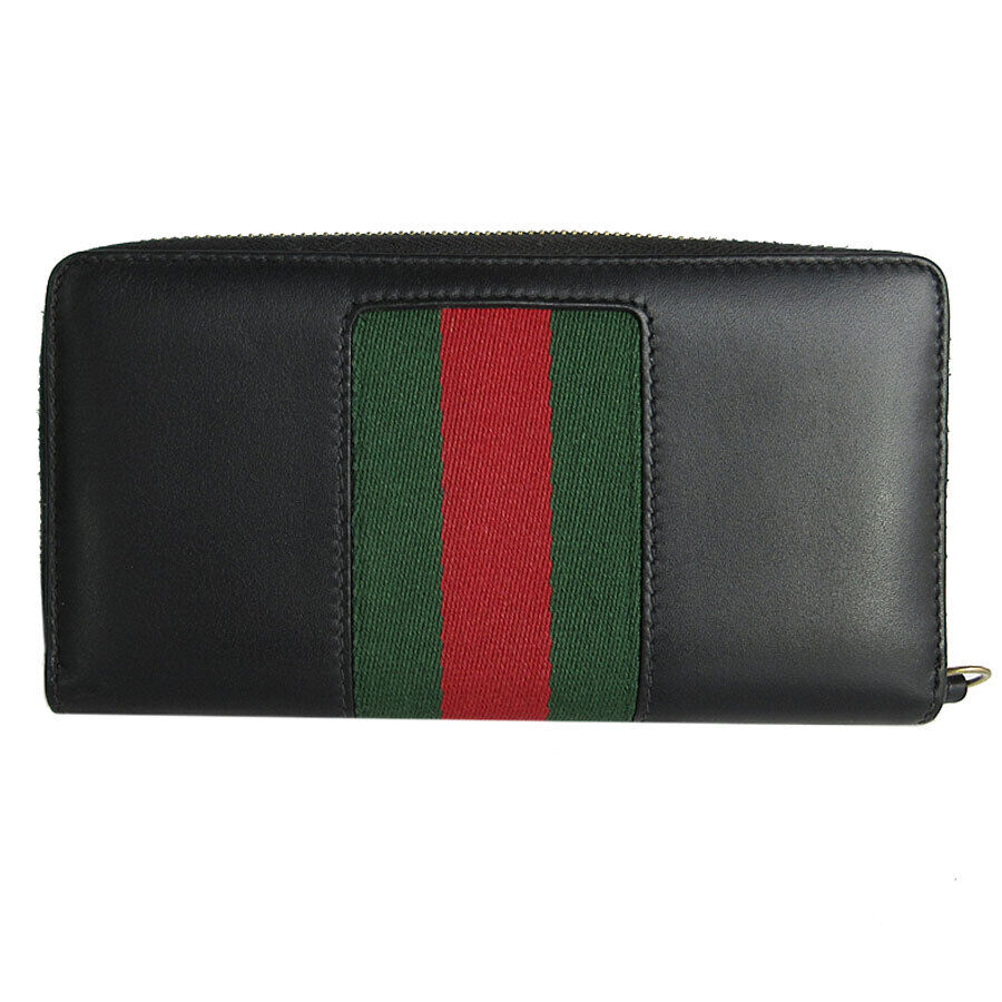 Gucci Zip Around Long Wallet Black