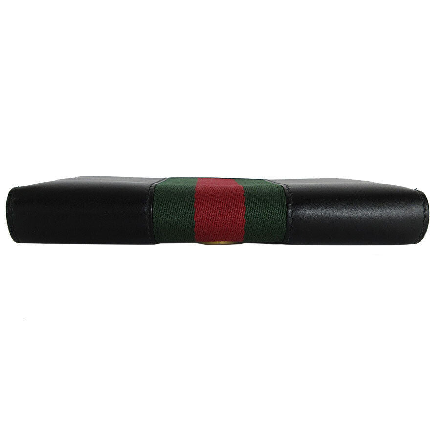 Gucci Zip Around Long Wallet Black