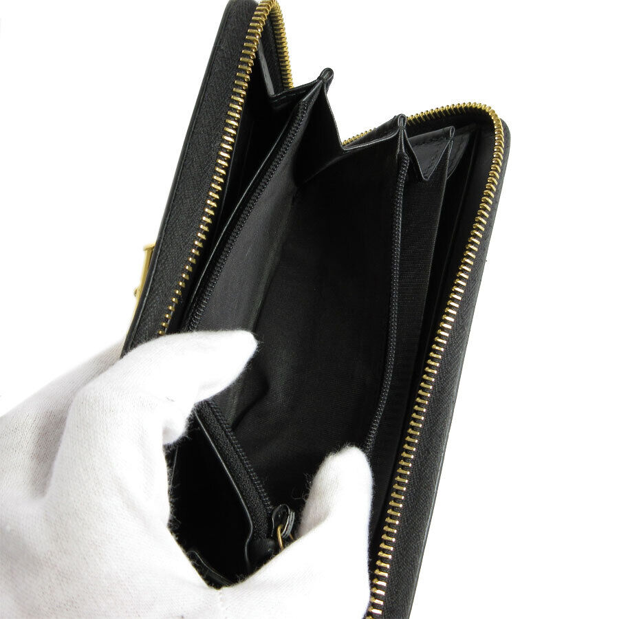 Gucci Zip Around Long Wallet Black