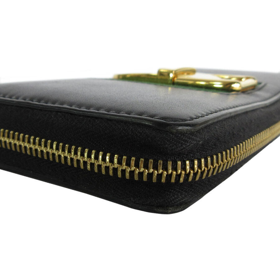 Gucci Zip Around Long Wallet Black