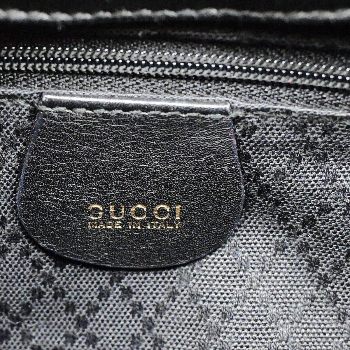 Gucci Logo Bamboo Drawstring Backpack