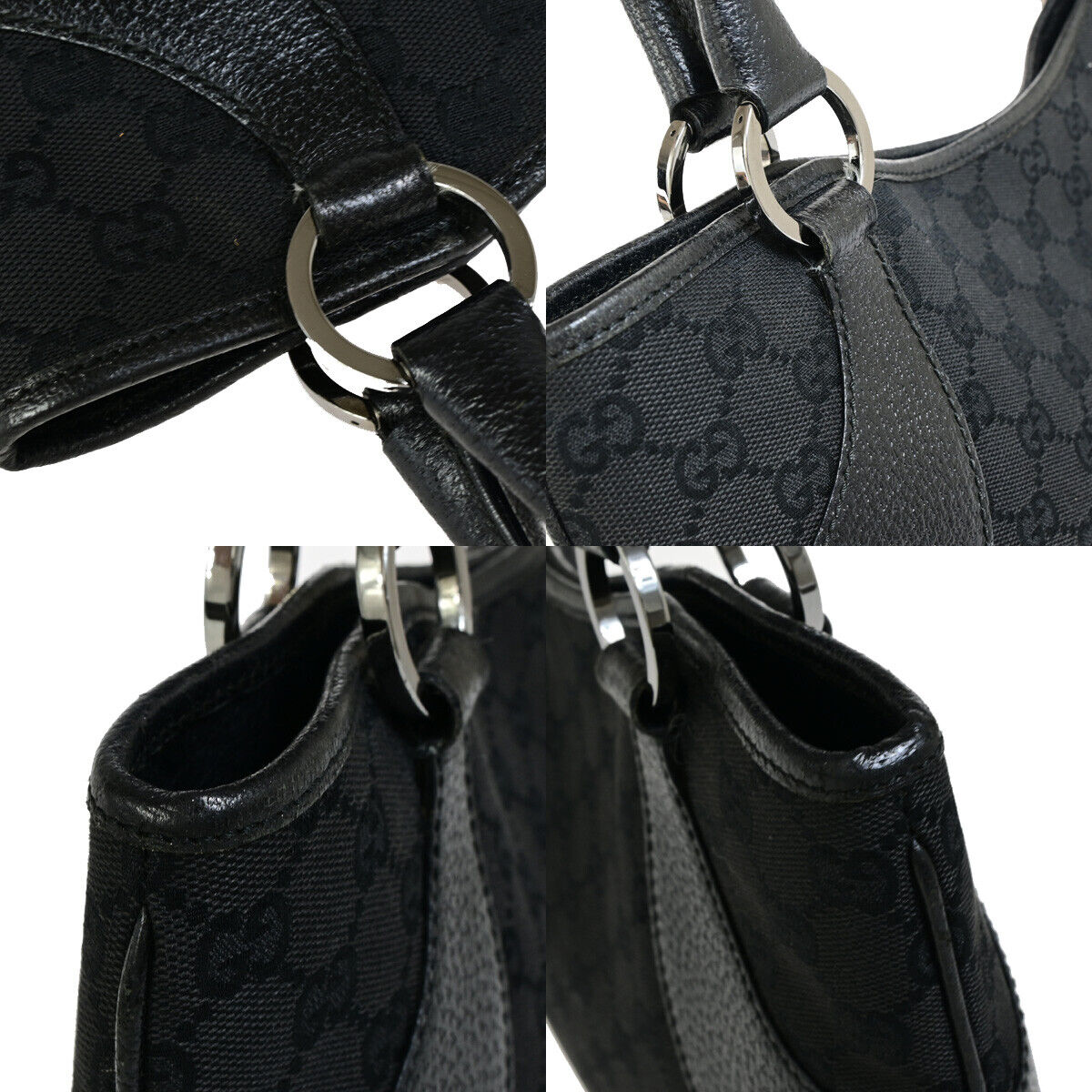 Gucci Logo Gg Pattern Shoulder Tote Bag