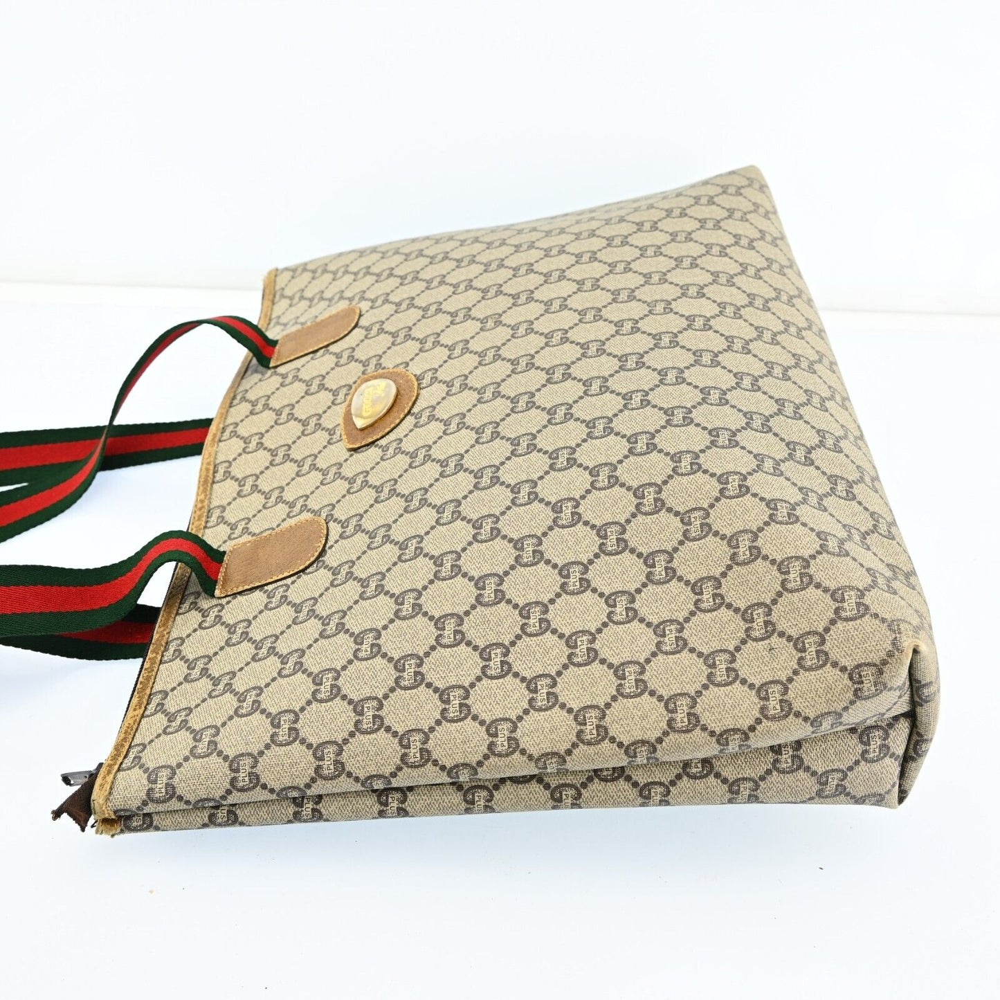 Gucci Plus Tote Bag Sherry Line Browns